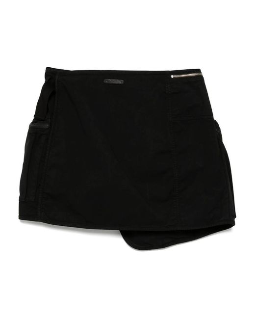 Helmut Lang Black Field Mini Skirt.Gd