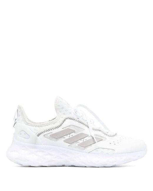 Adidas White Low-top Lace-up Sneakers for men