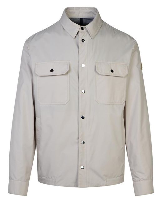 Moncler Gray 'Piz' Polyester Jacket for men