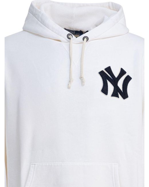 Polo Ralph Lauren White "Yankees" Hoodie for men