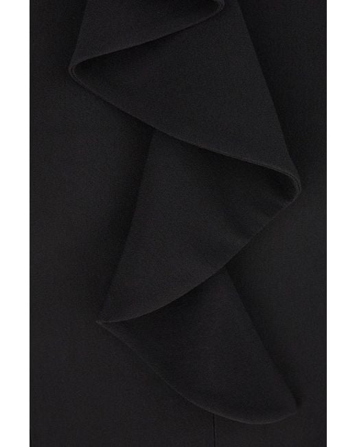 Alberta Ferretti Black Viscose Blend Long Dress