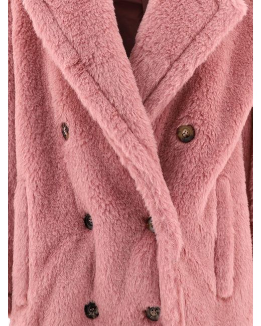 Max Mara Pink Oversized Teddy Coat "zitto"
