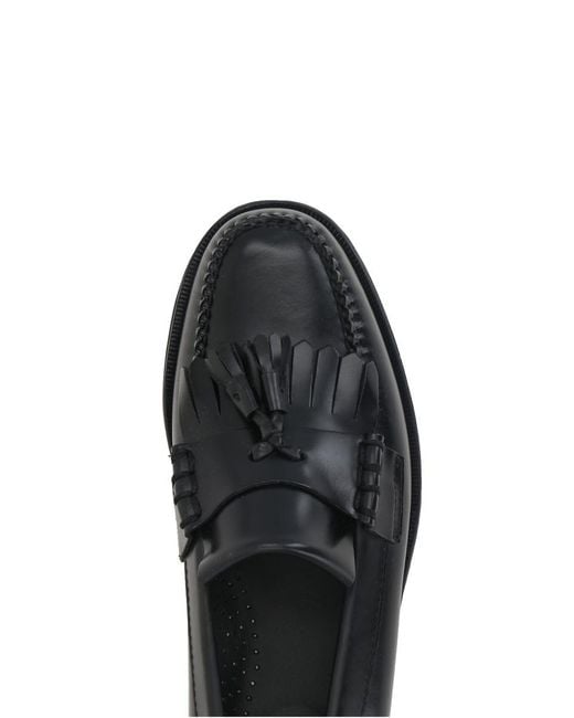 G.H.BASS Black Flat Shoes for men