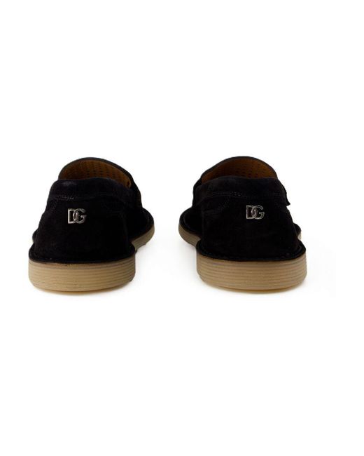 Dolce & Gabbana Black Loaffers for men