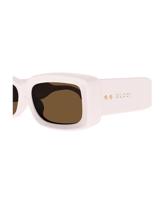 Gucci Brown Gg1528S Linea Rivets Sunglasses