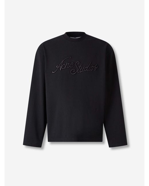 Acne Studios Long Sleeve T-shirt in Blue for Men | Lyst