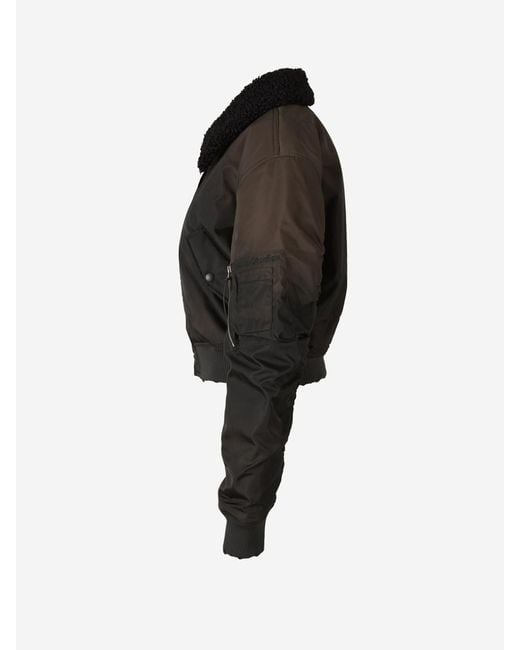 Acne Blue Technical Bomber Jacket