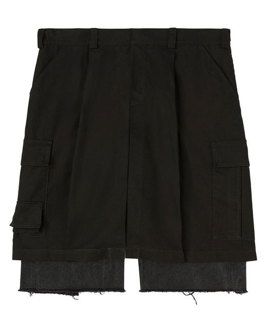 Ambush Black Wrap Cargo Shorts for men