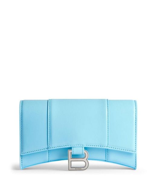 Balenciaga Blue Hourglass Wallet-on-chain