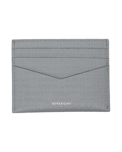 Givenchy Gray Card Holder 2X3 Cc for men