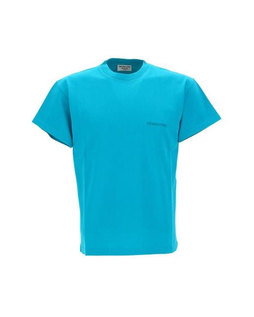 turquoise balenciaga shirt