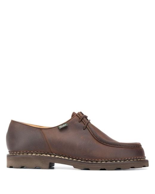 Paraboot Brown Michael Derby Shoes for men