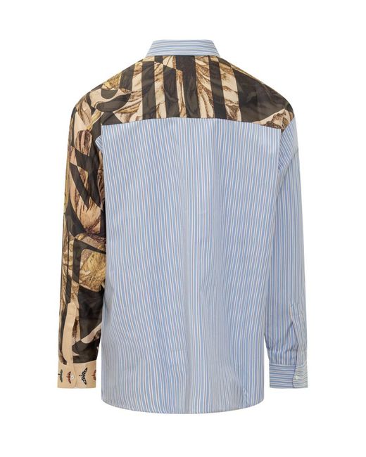 Pierre Louis Mascia Blue Pierre Louis Mascia Cotton And Silk Shirt for men