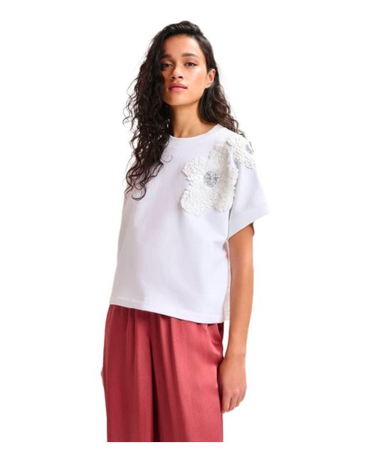 Essentiel Antwerp White Hinoui Sweatshirt