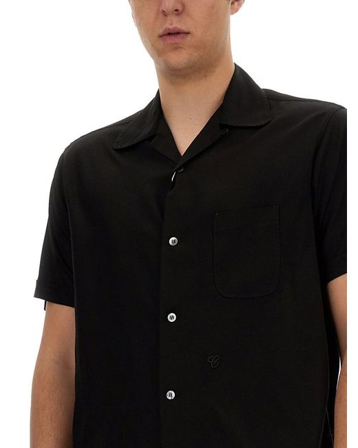 Maison Margiela Black Bowling Shirt for men