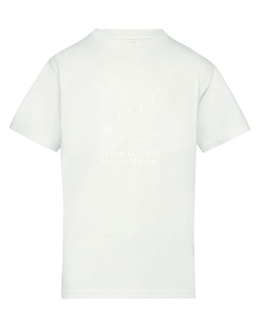 Maison Margiela White Logo Cotton T-shirt