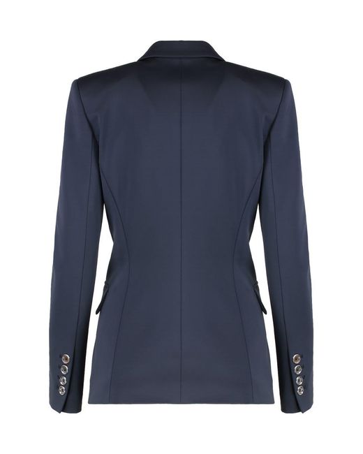 Pinko Blue New Signum Single-Breasted One Button Jacket