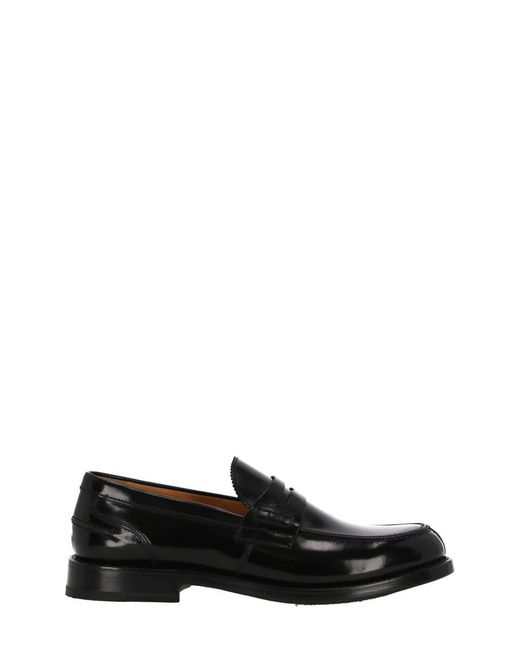 Ortigni Black Flat Shoes for men