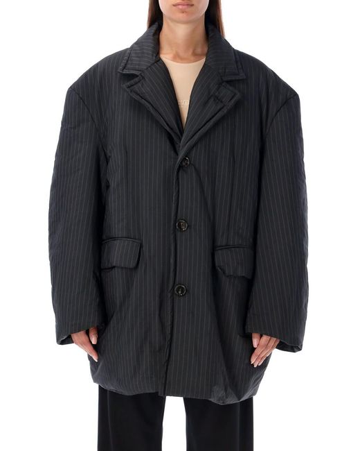 MM6 by Maison Martin Margiela Black Puffer Tailoring Jacket