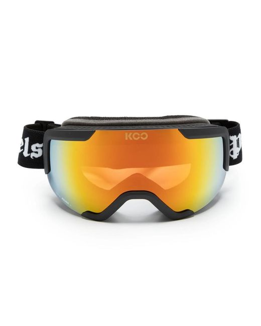 Palm Angels Black Ski Goggles With Mirrored Lenses for men
