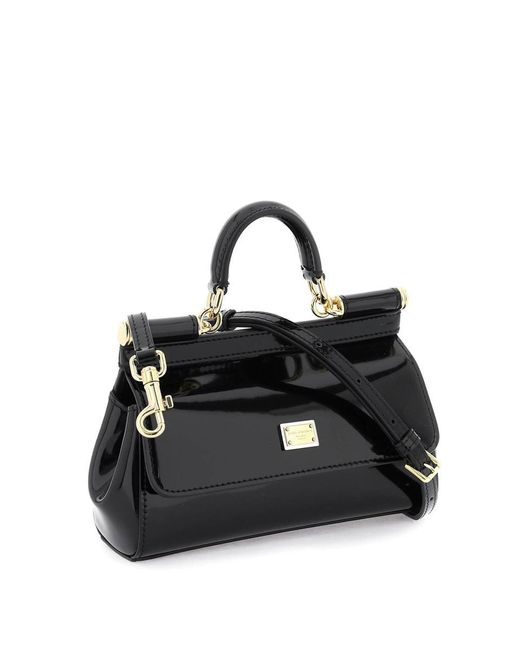 Dolce & Gabbana Black Mini 'sicily' Bag