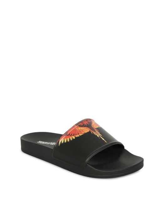 Marcelo Burlon Slides With Iconic Print 