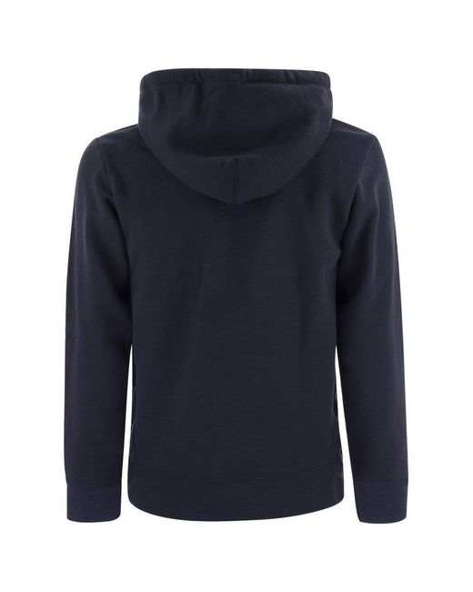 Patagonia Blue Cotton Blend Hoodie for men