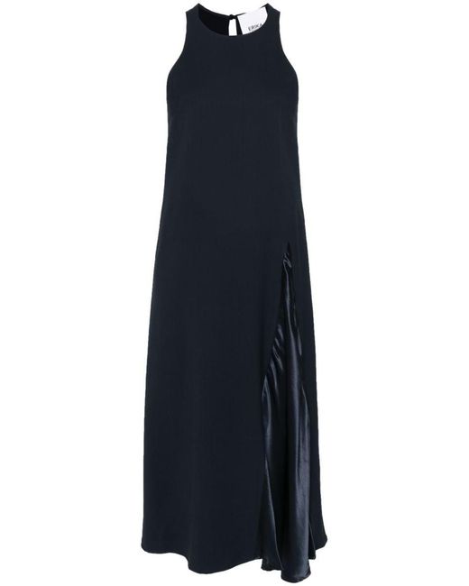 Erika Cavallini Semi Couture Blue Sleeveless Midi Dress