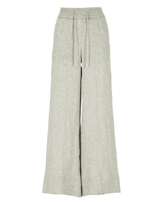 Peserico Gray Trousers Green