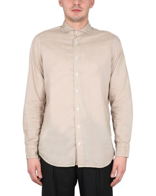 Lardini Natural Cotton Shirt for men