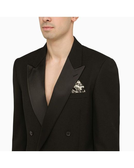 Off-White c/o Virgil Abloh Black Off- Double-Breasted Jacket for men
