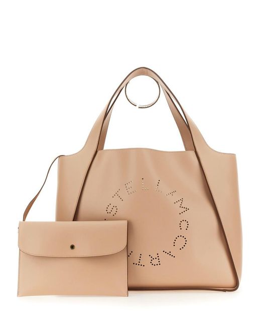 Stella McCartney Natural Tote Bag With Logo