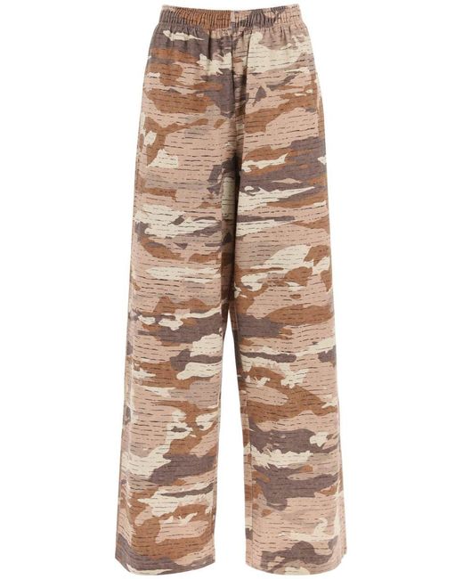 Acne Natural Camouflage Jersey Pants For