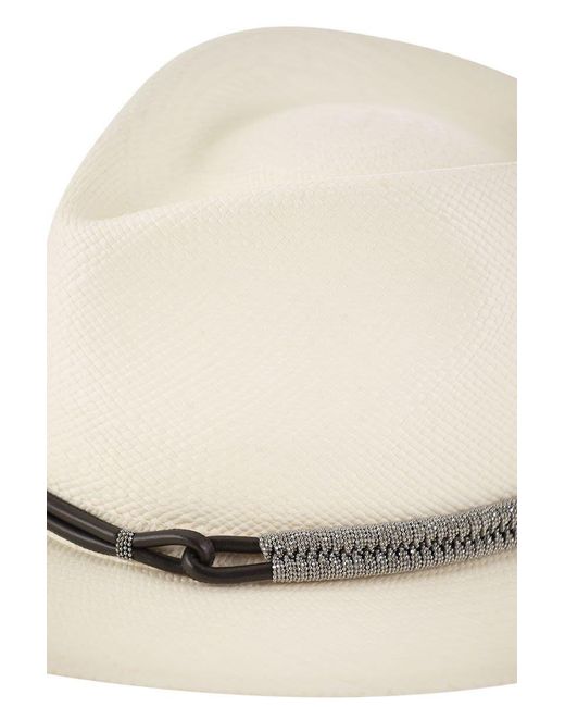 Brunello Cucinelli White Hats