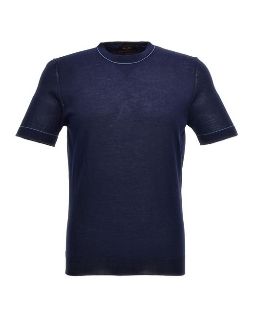 Moorer Blue 'jairo' T-shirt for men