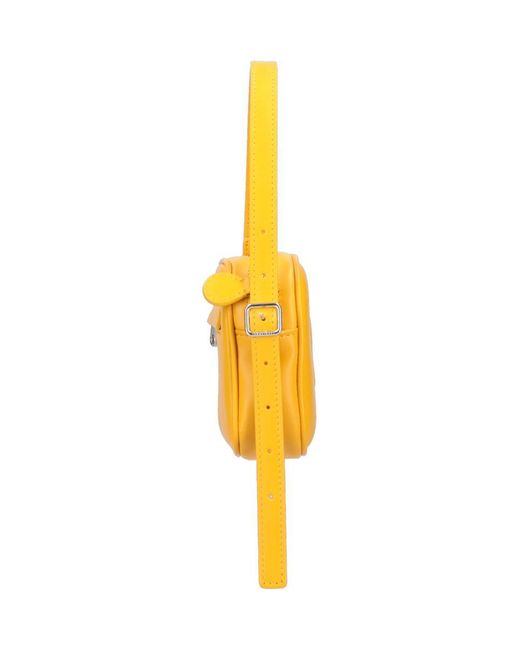 Courreges Yellow 'slim Leather Camera' Shoulder Bag