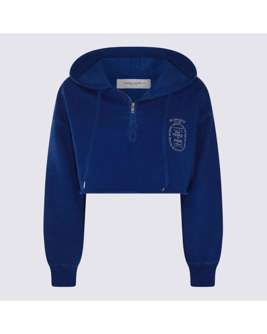 Golden Goose Deluxe Brand Blue And Cotton Sweatshirt