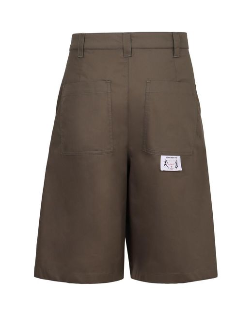 Department 5 Gray Cotton Blend Bermuda Shorts for men