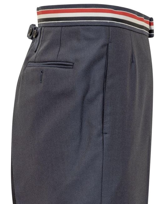 Thom Browne Blue Trousers for men