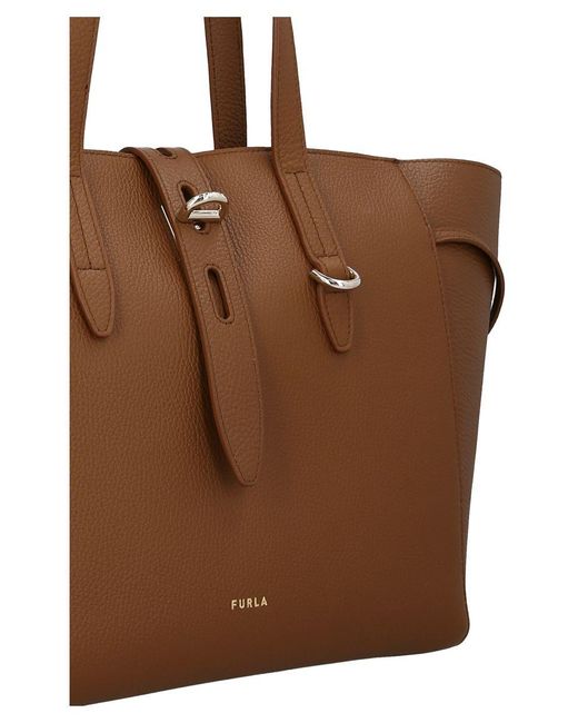 Furla Brown ' Net M' Shoulder Bag