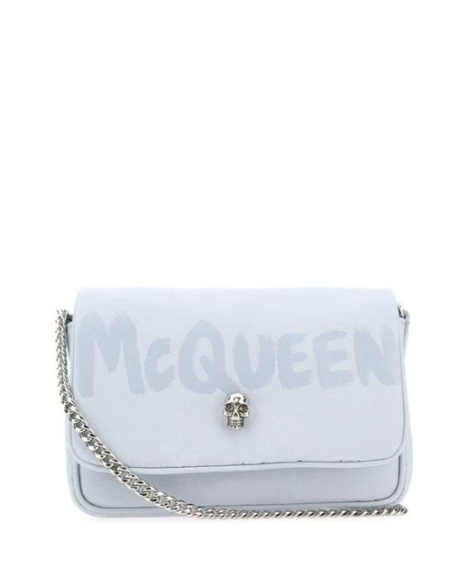 Alexander McQueen Blue Handbags