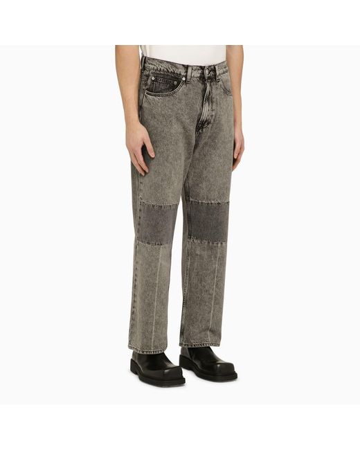 Our Legacy Gray Black And Grey Extended Third Cut Jeans for men