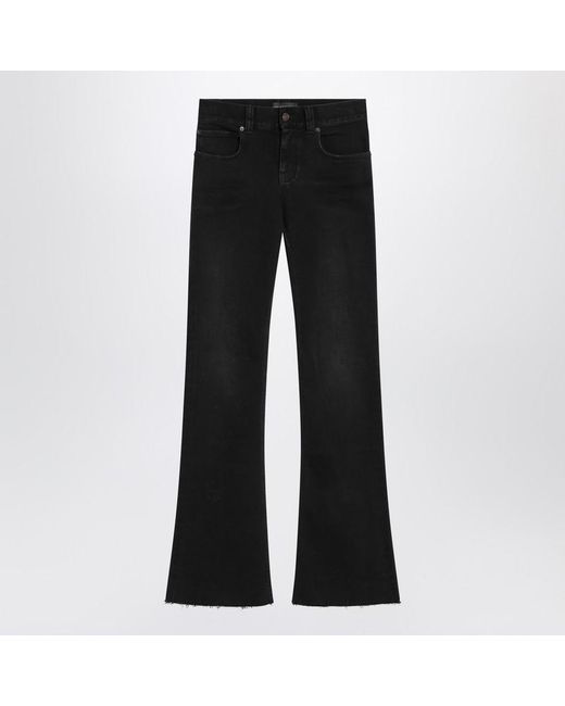 Balenciaga Black Bootcut Slim Fit Denim Trousers