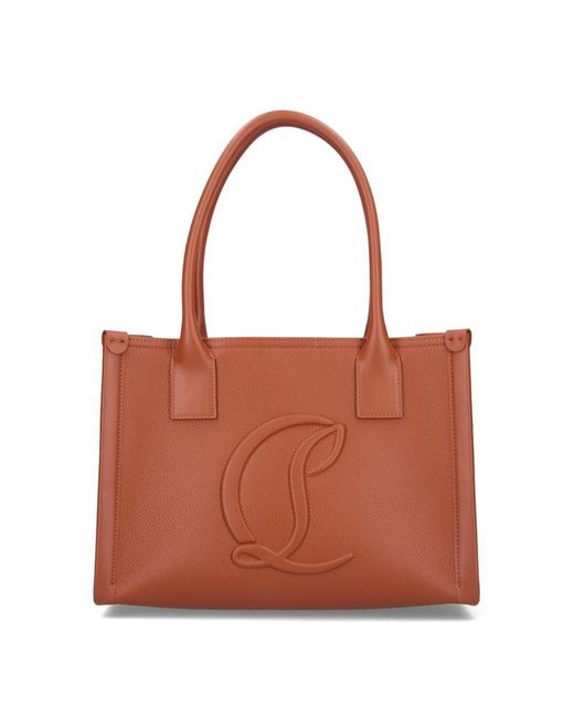 Christian Louboutin Brown By My Side Small Tote Bag