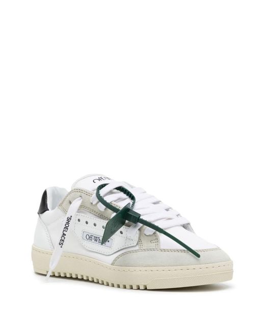 Off-White c/o Virgil Abloh White Off- 5.0 Panelled Canvas Sneakers