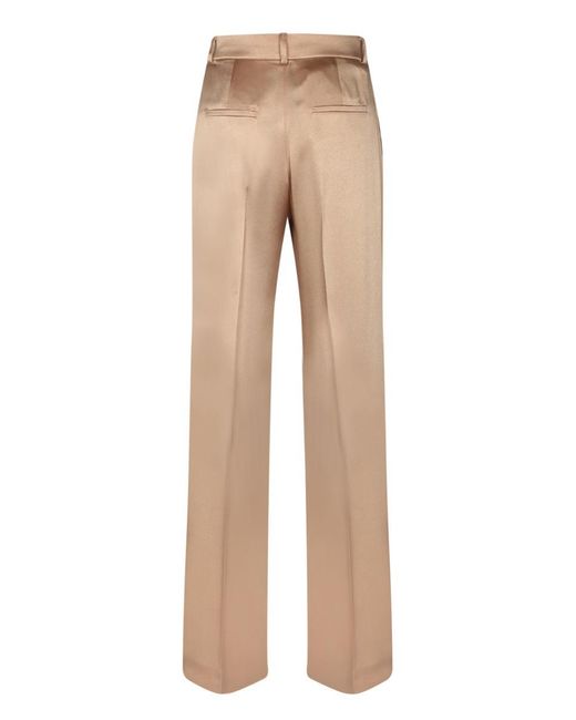 Alberta Ferretti Natural Trousers