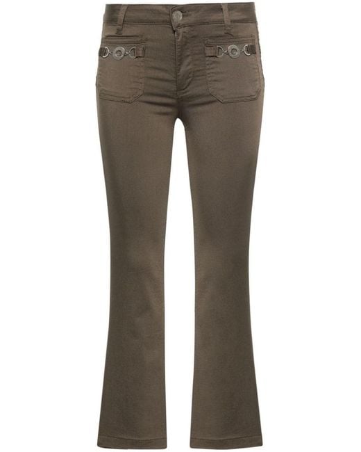 Liu Jo Gray Flared Design Trousers