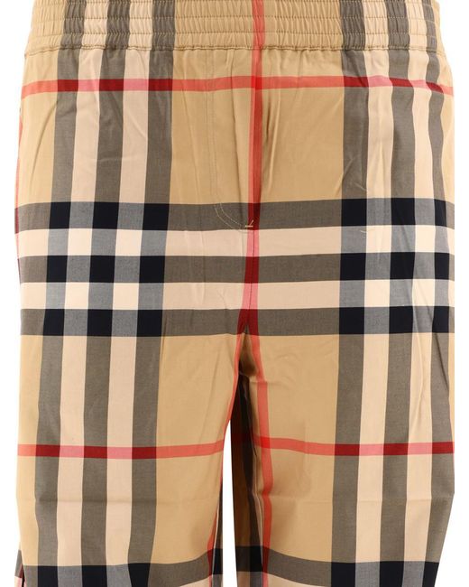 Burberry Natural Check Cotton Twill Trousers