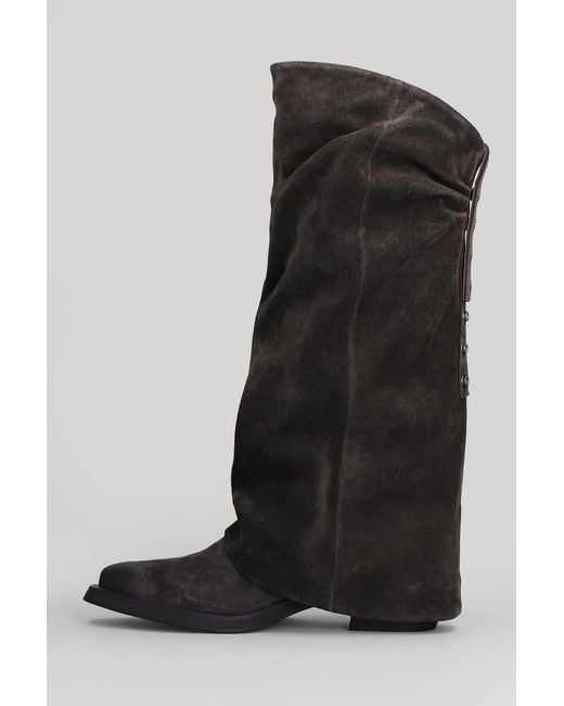 Ash Black Liam Low Heels Boots