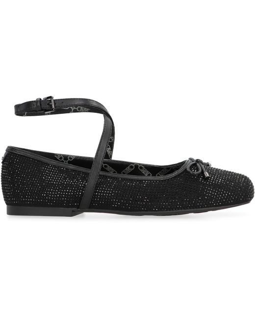 Michael Kors Black Collette Ballet Flats
